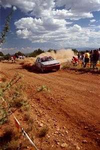 Tony Chavez / Eddie Cardenas Mitsubishi Galant VR-4 through the spectator point on SS7.