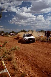 Bob Nielsen / Brett Corneliusen VW GTI through the spectator point on SS7.