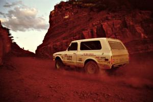 Bob Pendergrass / Jon Weigley Chevy Blazer heads through 'the cut'  on the First View II stage.