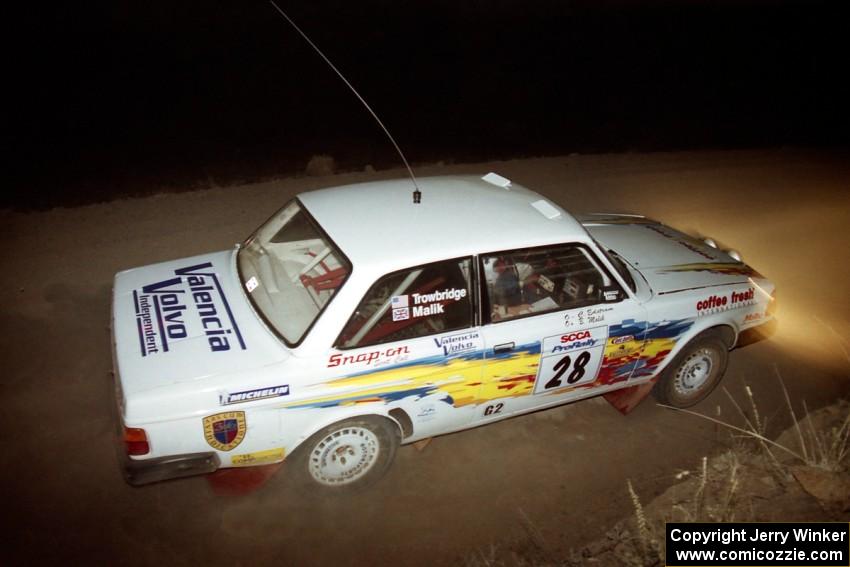 Bill Malik / Amity Trowbridge Volvo 240 on SS2.