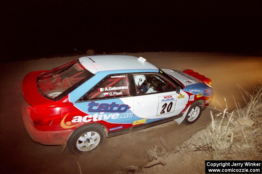 George Plsek / Alex Gelsomino Audi S2 Quattro on SS2.