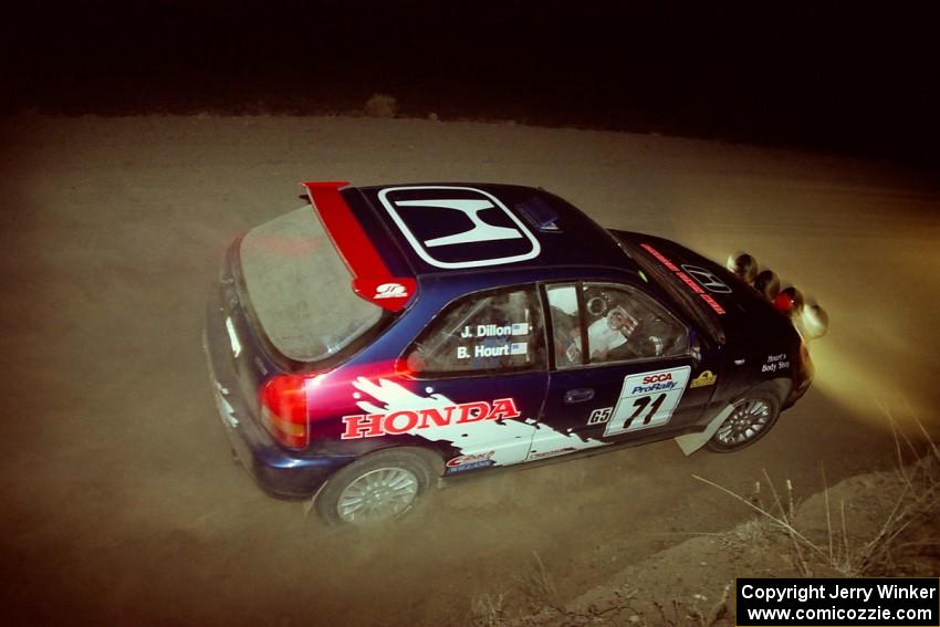 Bryan Hourt / John Dillon Honda Civic on SS2.