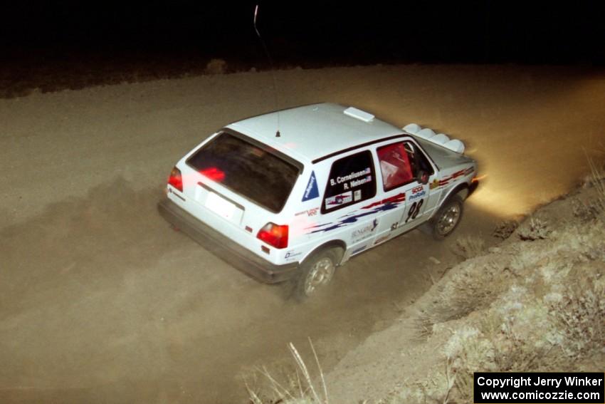 Bob Nielsen / Brett Corneliusen VW GTI on SS2.