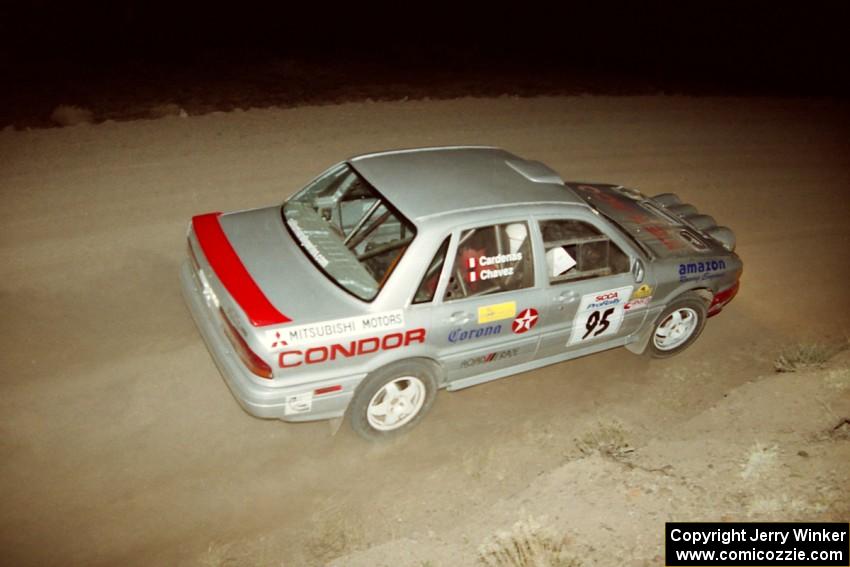 Tony Chavez / Eddie Cardenas Mitsubishi Galant VR-4 on SS2.