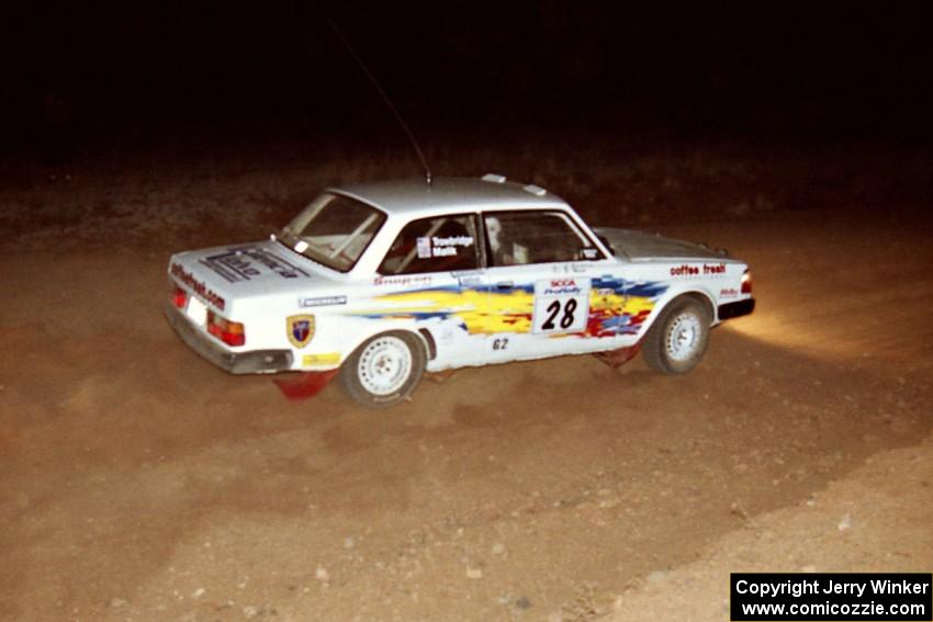 Bill Malik / Amity Trowbridge Volvo 240 on SS4.