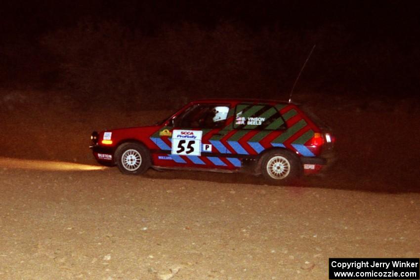 Brian Vinson / Richard Beels VW GTI on SS4.