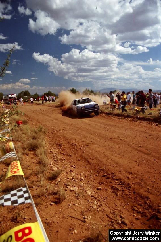 Jay Streets / Bill Feyling Toyota Corolla GT-S through the spectator point on SS7.