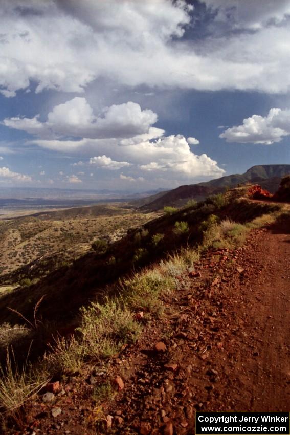 View from the mountains near Jerome. Watch out for the dropoffs!