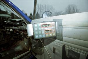 Timing clock in the Mark Utecht / Brenda Corneliusen Dodge Omni GLH Turbo