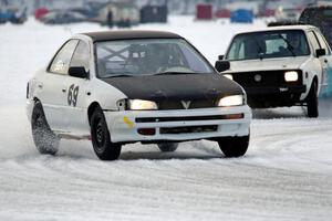 Dan Mooers' Subaru Impreza and Brad Johnson / Morgan Johnson VW Rabbit