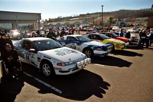 Four cars in the Production GT class battle at parc expose.