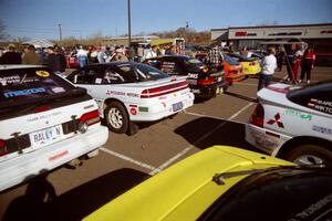 Five cars in the Production GT class battle at parc expose.