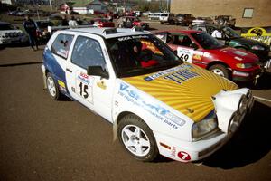 Brad Hawkins / Adrian Wintle VW GTI and Charles Sherrill / Mark Rea Honda CRX Si at parc expose.