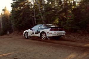 Bryan Pepp / Jerry Stang Eagle Talon at speed near the finish of SS1, Herman.