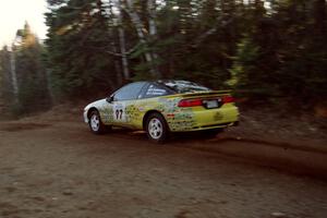 Paul Dubinsky / Yvon Dubinsky Eagle Talon at speed near the finish of SS1, Herman.