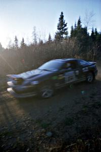 Martin Donnelly / Gavin Coyle Eagle Talon at speed near the finish of SS1, Herman.