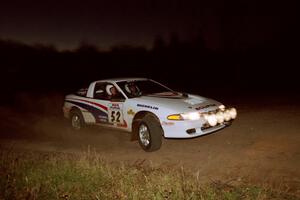 Doug Shepherd / Pete Gladysz Mitsubishi Eclipse at the spectator corner on SS4, Far Point I.