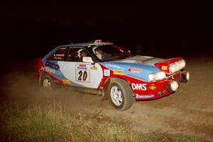 George Plsek / Alex Gelsomino Audi S2 Quattro at the spectator corner on SS4, Far Point I.