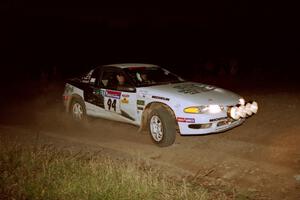 Bryan Pepp / Jerry Stang Eagle Talon at the spectator corner on SS4, Far Point I.