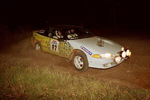 Paul Dubinsky / Yvon Dubinsky Eagle Talon at the spectator corner on SS4, Far Point I.