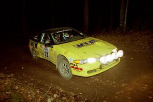 Steve Gingras / Bill Westrick Eagle Talon at speed on SS8, Bob Lake.