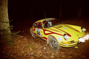 Dennis Chizma / Claire Chizma Porsche 911 at speed on SS8, Bob Lake.