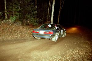 Mike Hurst / Rob Bohn Ford Mustang at speed on SS8, Bob Lake.