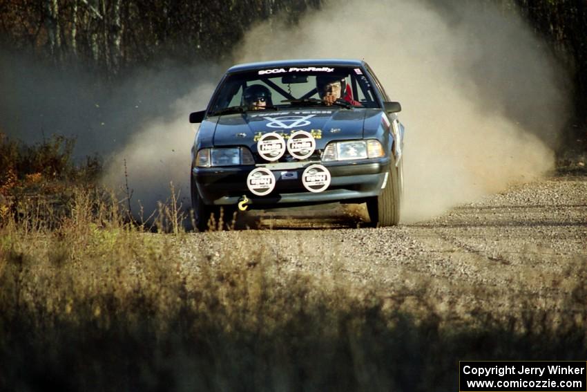 Mike Hurst / Rob Bohn Ford Mustang on the practice stage.