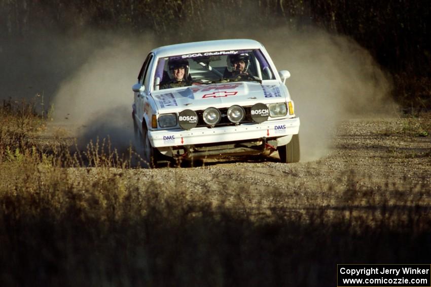 Jerry Brownell / Jim Windsor Chevy Citation at speed on the practice stage.