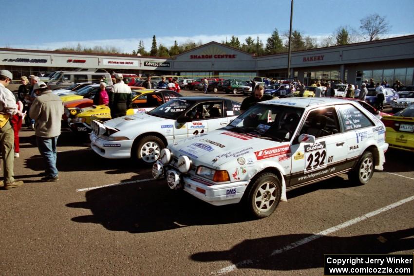 Four cars in the Production GT class battle at parc expose.