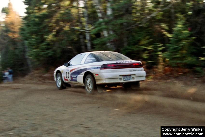 Doug Shepherd / Pete Gladysz Mitsubishi Eclipse at speed near the finish of SS1, Herman.