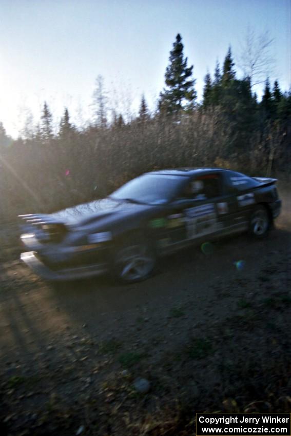 Martin Donnelly / Gavin Coyle Eagle Talon at speed near the finish of SS1, Herman.