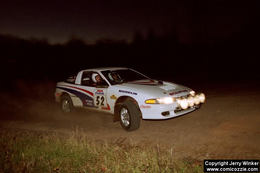 Doug Shepherd / Pete Gladysz Mitsubishi Eclipse at the spectator corner on SS4, Far Point I.