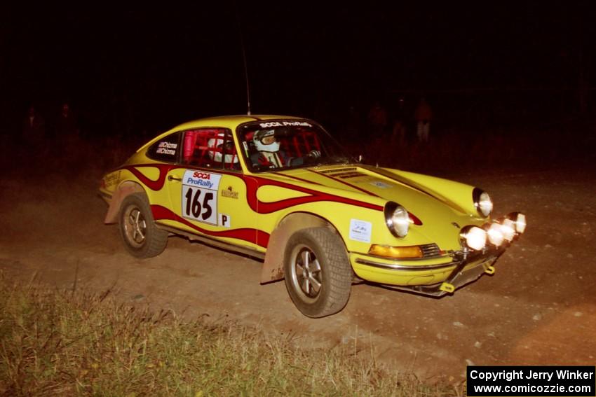 Dennis Chizma / Claire Chizma Porsche 911 at the spectator corner on SS4, Far Point I.