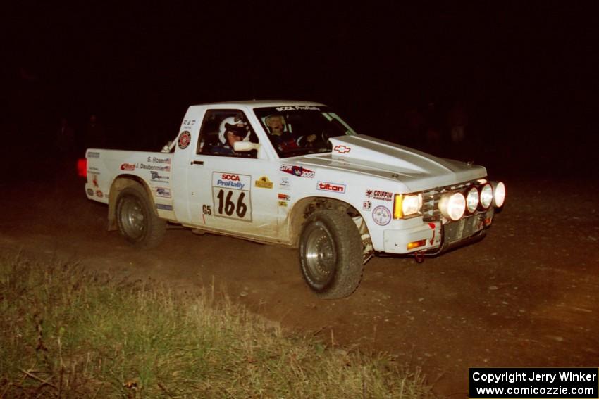 John Daubenmier / Stan Rosen Chevy S-10 at the spectator corner on SS4, Far Point I.