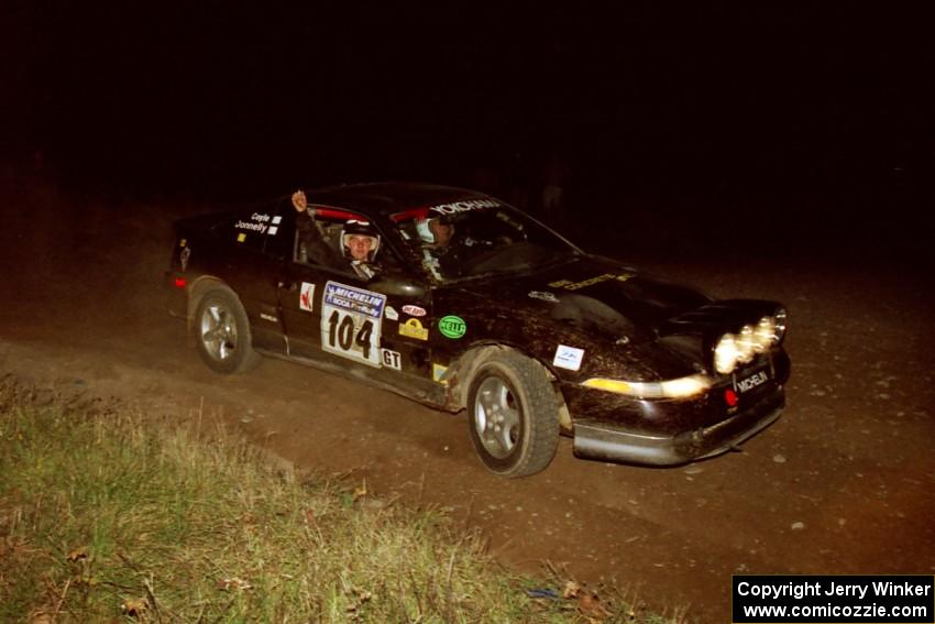 Martin Donnelly / Gavin Coyle Eagle Talon at the spectator corner on SS4, Far Point I.