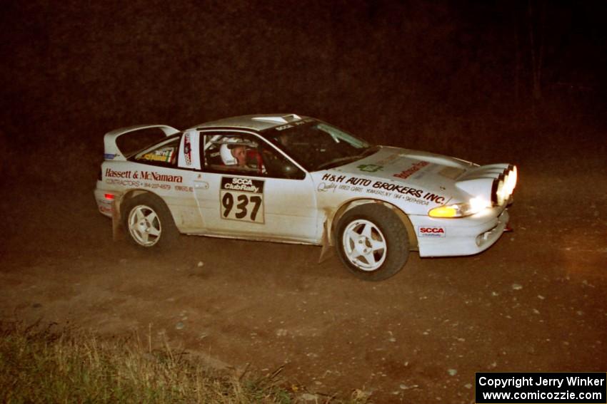 Patrick Farrell / Sean O'Reilly Eagle Talon at the spectator corner on SS4, Far Point I.