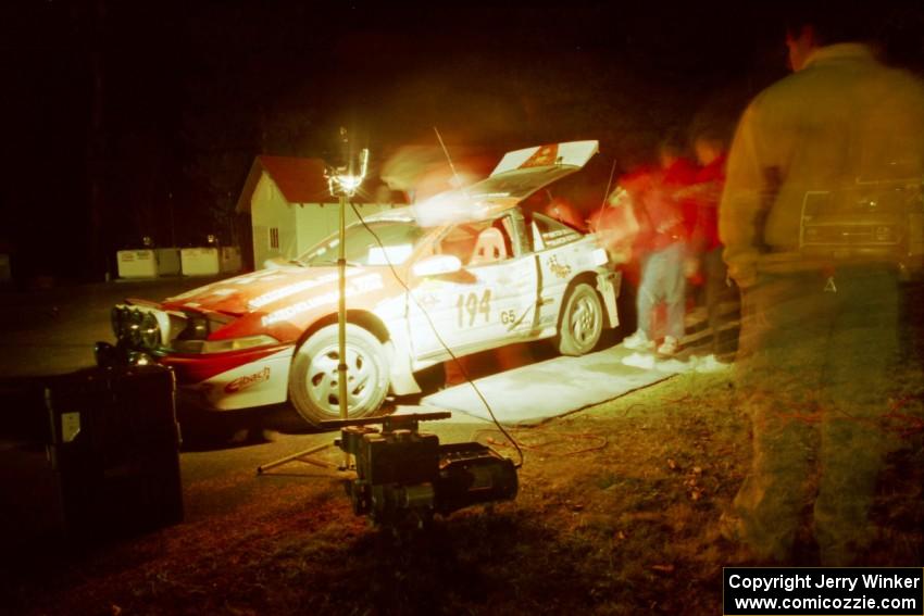 Wiktor Biegalski / Marcin Korneluk Mitsubishi Eclipse at the first Kenton service.