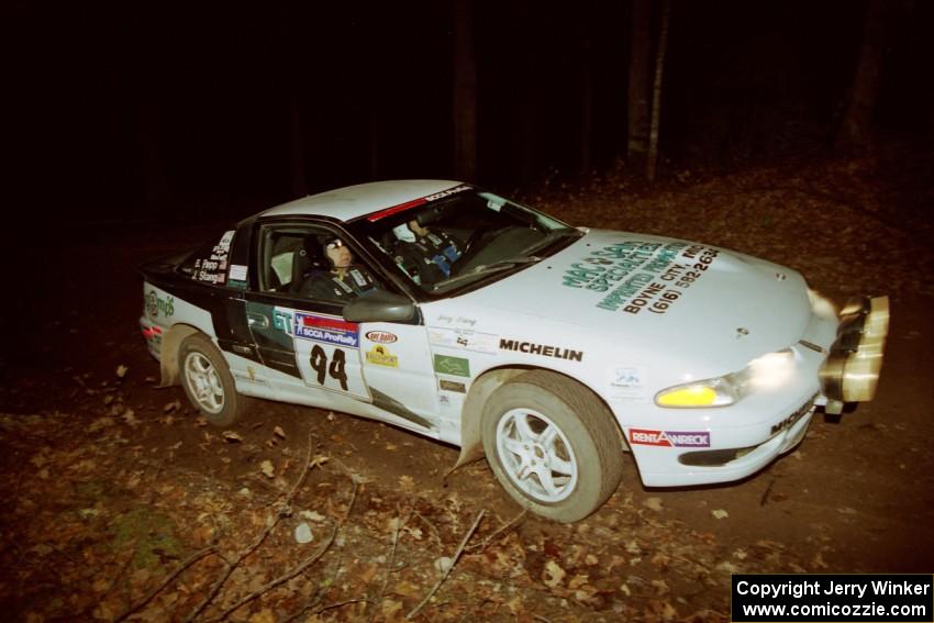 Bryan Pepp / Jerry Stang Eagle Talon at speed on SS8, Bob Lake.