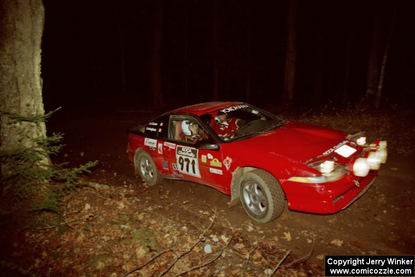 Brendan Cunningham / Paul McClean Eagle Talon at speed on SS8, Bob Lake.