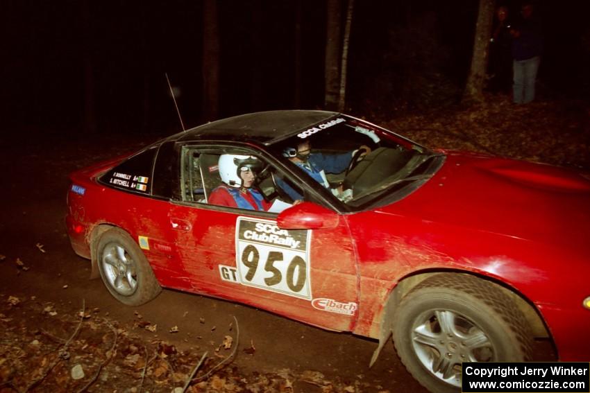 Shane Mitchell / Paul Donnelly Eagle Talon at speed on SS8, Bob Lake.