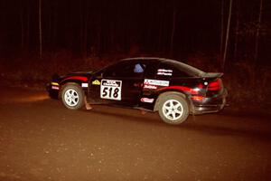 Dennis Martin / Chris Plante Mitsubishi Eclipse GSX at speed near the end of SS10, Menge Creek.