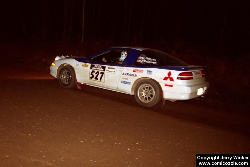 Chris Gilligan / Joe Petersen Mistubishi Eclipse GSX at speed near the end of SS10, Menge Creek.