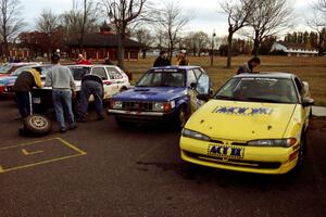 Three teams from the Twin Cities area at parc expose in Calumet prior to the start of day two.