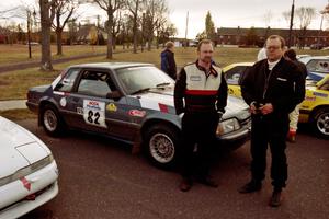 Mike Hurst / Rob Bohn Ford Mustang at parc expose in Calumet prior to the start of day two.