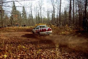 Henry Krolikowski / Cindy Krolikowski Subaru WRX STi at the final corner of SS11, Gratiot Lake I.