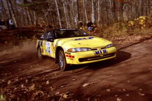 Steve Gingras / Bill Westrick Eagle Talon at the final corner of SS11, Gratiot Lake I.