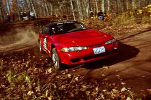 Shane Mitchell / Paul Donnelly Eagle Talon at the final corner of SS11, Gratiot Lake I.