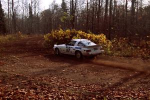 Steve Nowicki / David Stone Mazda RX-7 at the final corner of SS11, Gratiot Lake I.