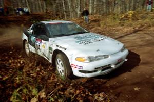 Bryan Pepp / Jerry Stang Eagle Talon at the final corner of SS11, Gratiot Lake I.